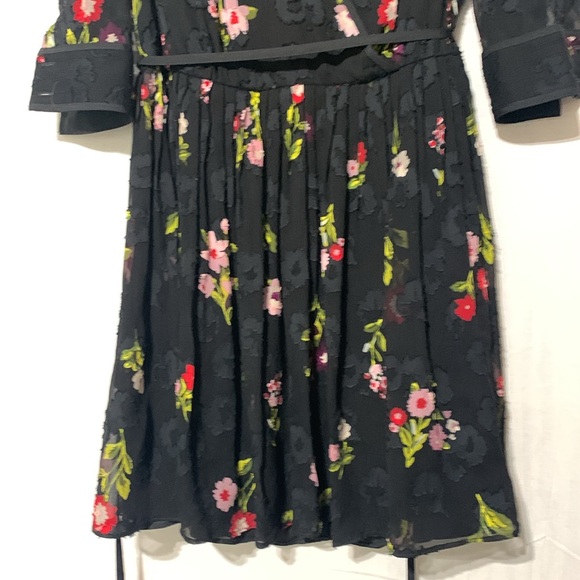 Kate Spade Black Floral Mini Dress - Picture 4 of 6